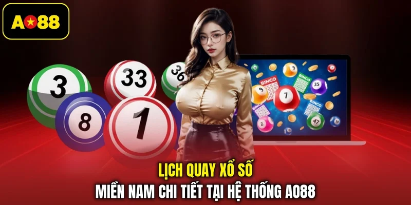 Lịch quay Xổ số miền Nam chi tiết tại hệ thống AO88